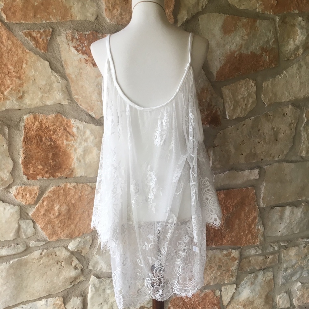 5 ⭐️ fave! White lace sheer dress or coverup - Picture 8 of 8